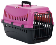Beeztes Переноска для кошек Gypsy, 45x26x29 см, розовый/черный (арт. 715093)