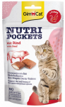 GimCat Nutri Pockets Rind Лакомство для кошек (подушечки с говядиной и солодом)